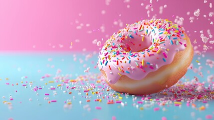 Cartoon donut logo design