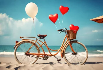 Foto op Canvas bicycle with heart © ayesha