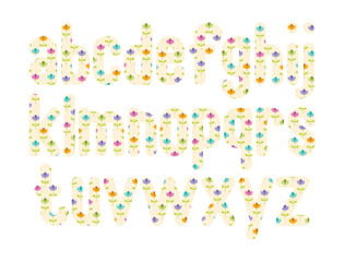 Versatile Collection of Colorful Floral Alphabet Letters for Various Uses
