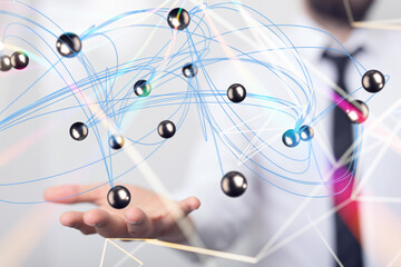 conference Digital Network and data concept 3d