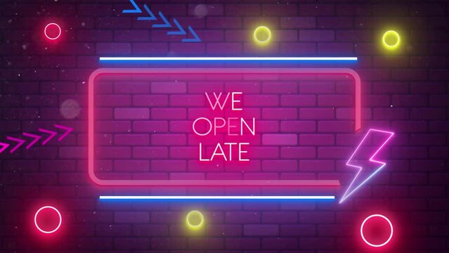 We Open Late Title