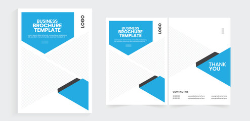 Bifold brochure design, A4 folded editable brochure layout, Manual vector best style company profile, booklet, or handbook design. - obrazy, fototapety, plakaty