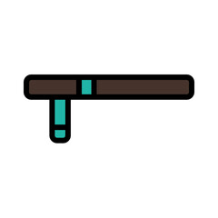 Baton Police Security Filled Outline Icon