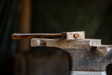 The work tools of a blacksmith