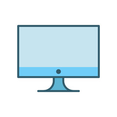 monitor icon design vector template