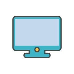 monitor icon design vector template
