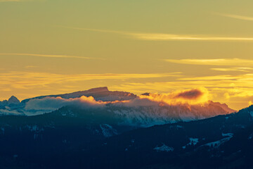 Ifen - Allgäu - Sonnenuntergang - Berg - Walsertal - faszination