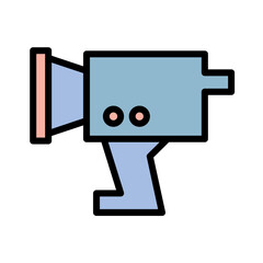 Add Camera Video Filled Outline Icon