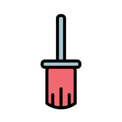 Broom Magic Mop Filled Outline Icon