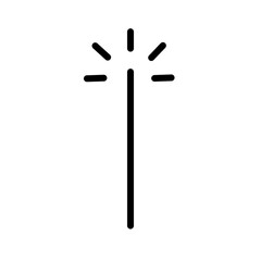 Magic Stick Wand Filled Outline Icon