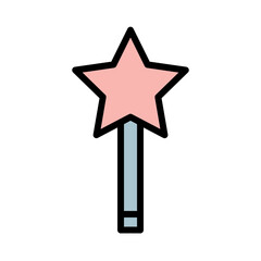 Art Design Stick Filled Outline Icon