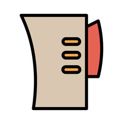 Beaker Cup Jar Filled Outline Icon