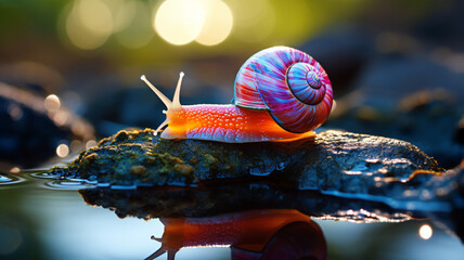 snail on a leaf