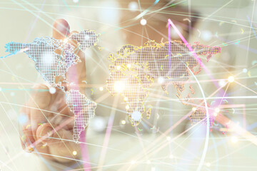 conference Digital Network and data concept 3d