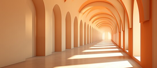 Arched Walkway without people