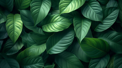 abstract leaves green nature background