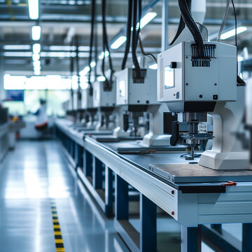 usine tr&egrave;s moderne avec des unit&eacute;s de fraisage de haute technologie
