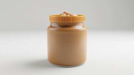 Almond Butter on a White Background: Realistic 8K Photography

