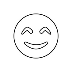 Big set of emojis. Emoji. Funny emoticon faces with facial expressions. Emoji face emoticon funny line eight black icon expression smiley face human mood, flat vector isolated set