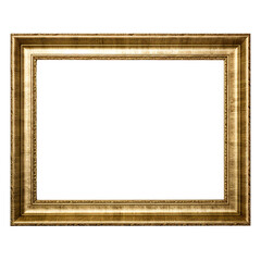 old frame isolated on white