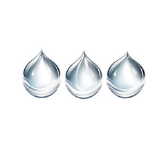 waterdrop icon isolated on white Transparent background,generative ai