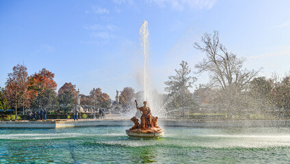 The Ceres Fountain is located next to the Royal Palace, in the Parterre Garden in the town of...