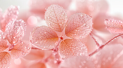 Cherry Blossom Close-up: Spring Floral Beauty in Soft Pink Hue. Natures Renewal in Close-up Detail