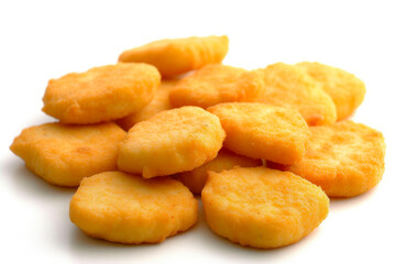 Sizzling Spicy Chicken Nuggets: Clean Background
