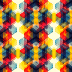 Obraz premium Beautiful seamless geometric color background