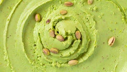 Fototapeta premium Tasty pistachio cream as background 