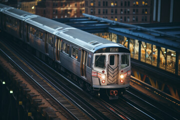 Fototapeta premium NYC subway train