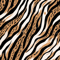 Zebra, tiger texture, animal print.