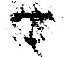 Rustic grunge vector texture with grain and stains. Abstract noise background. Weathered surface. Dirty and damaged. Detailed rough backdrop. Vector graphic illustration with transparent white. EPS10.