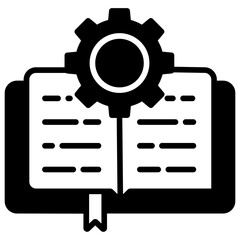 Fototapeta premium Settings glyph and line vector illustration