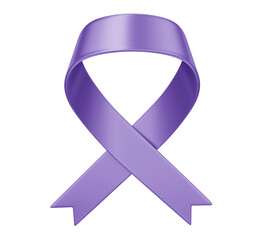 Lilac prevention ribbon - Lilac March – Month of Awareness and Combating Cervical Cancer with transparent background