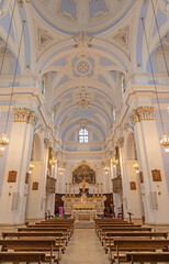 MONOPOLI, ITALY - MARCH 6, 2022: The church Chiesa di San Franceso d Assisi.