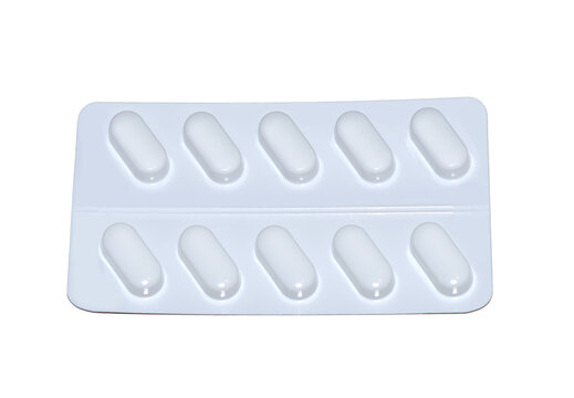 Pain pills on isolated transparent background