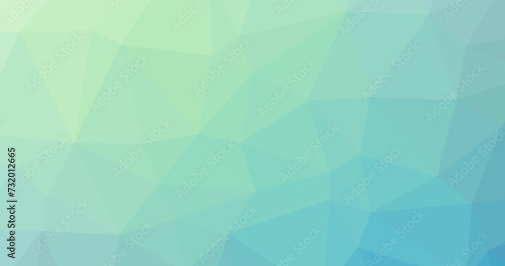 Poster abstract blue background made of geometric low poly design with slow motion across the screen