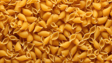 A rich tapestry of pasta; Background Abstract pattern. The essence of Italian culinary artistry in warm tones