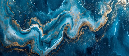 Gorgeous abstract artwork on a natural blue marble backdrop.