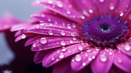 Foto op Canvas close up of pink gerber daisy,, Pink petals of a flower macro on a flower beautiful abstract background  © Abdul