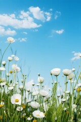 Beautiful floral spring banner