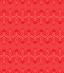 Hearts outline background - Vector in high definition