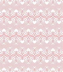 Hearts outline background - Image in high definition