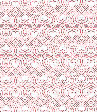 Hearts outline background - Image in high definition