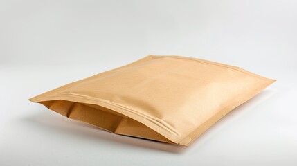 Sustainable retail: Isolated brown paper bag showcasing eco-friendly packaging options.