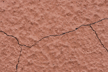 Obraz premium Cracked plaster wall. Construction and renovation.