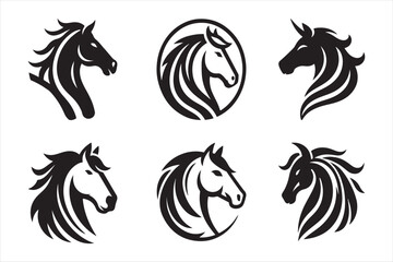 Silhouette Vector design of a Horse Icon