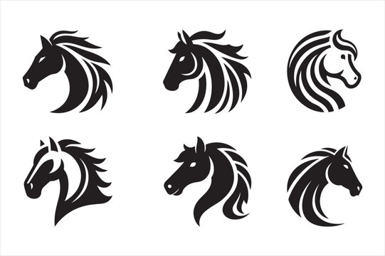 Silhouette Vector design of a Horse Icon