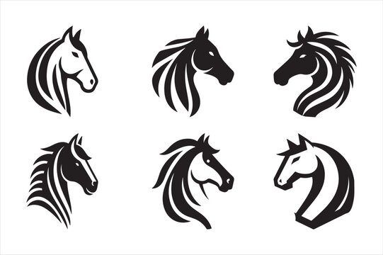 Silhouette Vector design of a Horse Icon